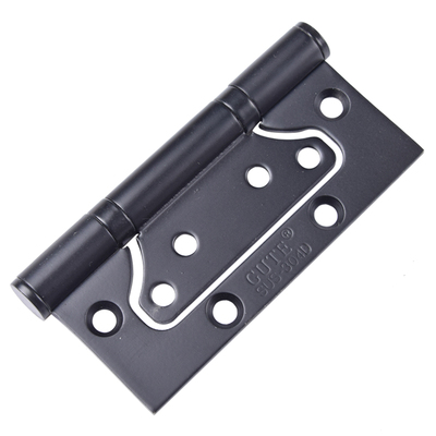 固特不锈钢子母合页4寸静音黑色免开槽室内木门字母合叶铰链单片