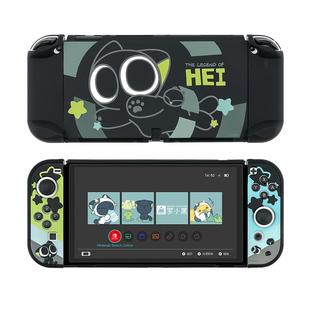 极想switch oled保护壳摇杆帽硬壳ns续航版手柄保护套配件罗小黑