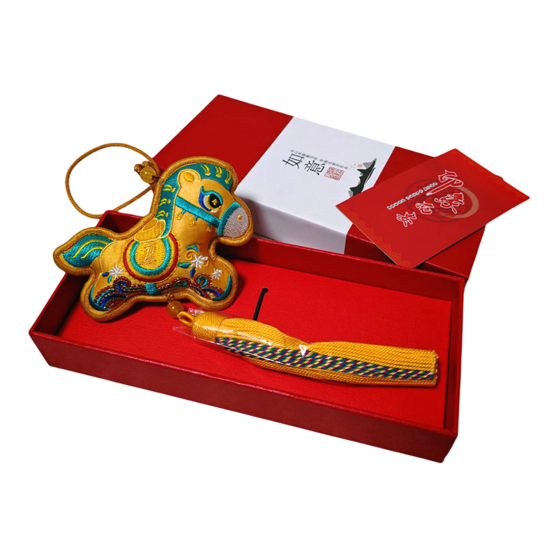 西安文创旅游纪念品唐马香包端午节香囊流苏挂件刺绣朋友礼品包邮