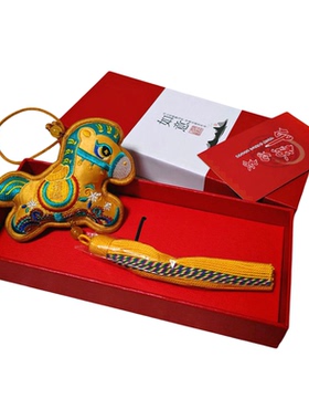 西安文创旅游纪念品小马香包香囊流苏挂件刺绣唐马朋友礼品包邮