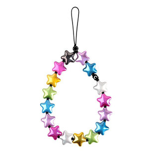 现货CASETiFY爱心星星手机链串珠手机壳挂件吊饰小挂绳手腕带防丢