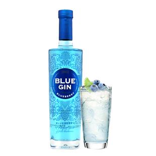 卢布斯基蓝莓味利口金酒GIN 女士酒波兰进口鸡尾酒基酒洋酒500ml