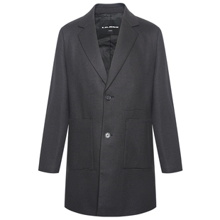 【热燃科技/含绵羊毛】利郎官方毛呢大衣男2025冬季休闲男装外套