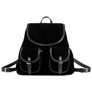 DirtySix •原创 哥特瑞格 多口袋 丝绒 复古双肩包