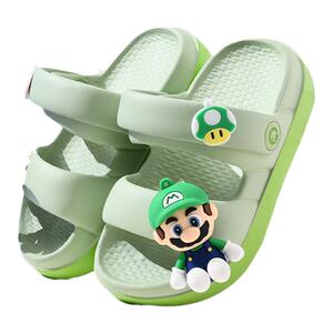 儿童拖鞋夏季男童外出马里奥凉拖鞋女童宝宝外穿防滑软底沙滩鞋