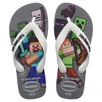 Havaianas哈唯纳2026年春夏新款我的世界联名人字拖外穿儿童拖鞋
