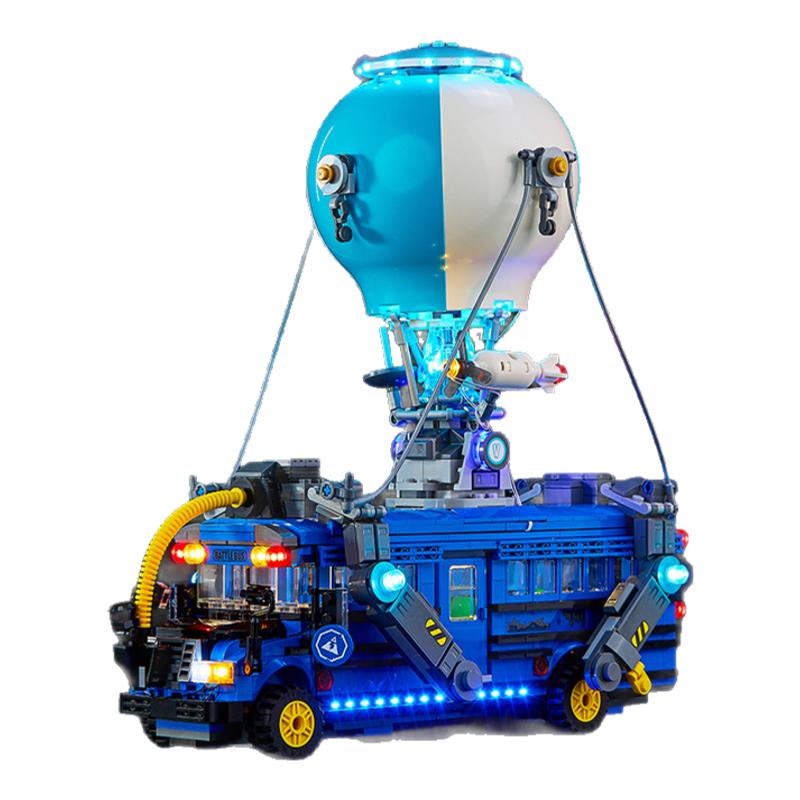 KGBOX用于乐高积木LEGO 77073堡垒之夜战斗巴士LED灯具展示盒