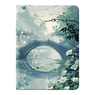适用华为平板保护套matepadair荣耀平板10保护壳matepad11.5s柔光9pro版m6带笔槽se国风女magicpad2畅享2江南