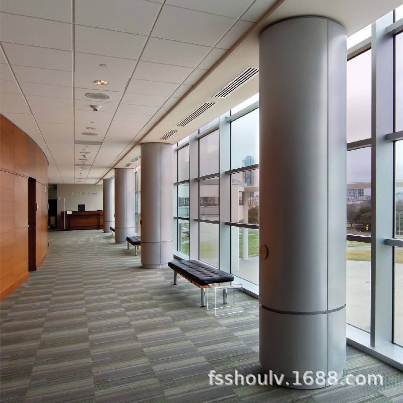 厂家供应商场大堂机场酒店大堂装饰铝单板室内柱围栏户外