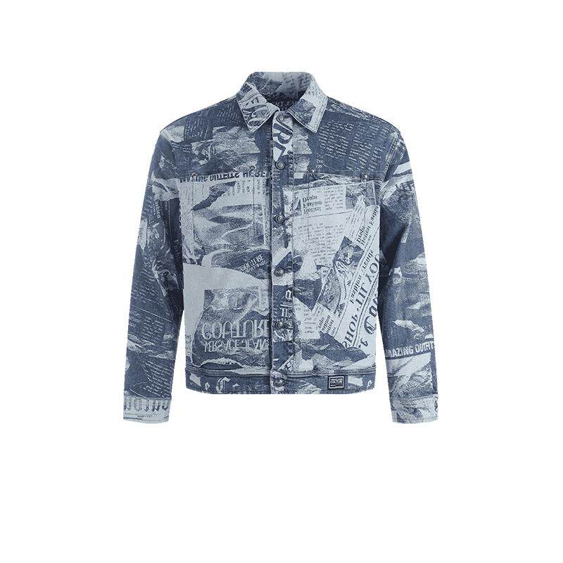 范思哲牛仔服夹克上衣外套