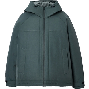 【商场爆款】杰克琼斯秋冬男装宽松羽绒服外套连帽男款225412033