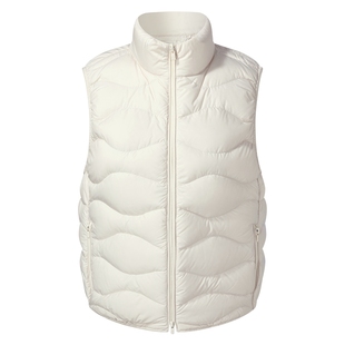 【95白鹅绒】歌莉娅轻薄羽绒马甲女2025新款冬季可收纳立领短外套