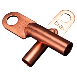 DT铜鼻子堵油线耳鼻子10/16/25/35/50/500平方电缆线端子紫铜接头