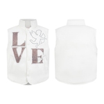 VIGB 原创国潮美式小众冬季设计感加厚马甲重工镶钻学院休闲外套