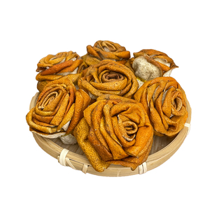 2024年新会陈皮玫瑰花梅江原枝大红皮阳光生晒正宗纯手工包扎