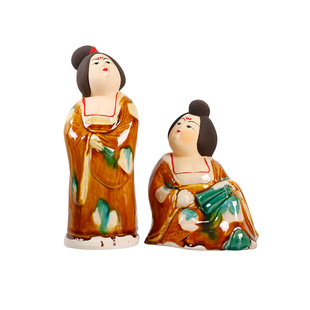 汉魏古窑仿古唐三彩诗词歌赋唐仕女摆件手工制家居装饰送老师礼物