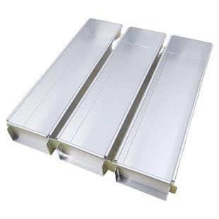 提拉米苏模具长方形盒子摆摊长条盒子蛋糕托盘糕点容器透明盖铲子