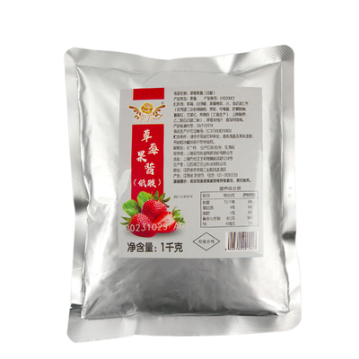 奕方袋装低酸草莓含肉果酱