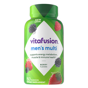 vitafusion男士复合维生素软糖AD多种女维MAN力糖