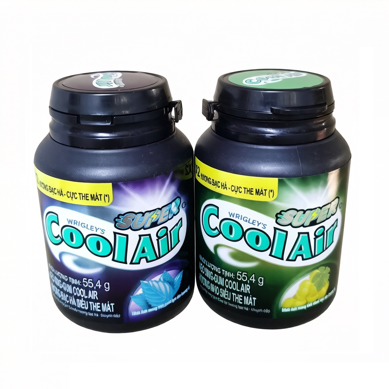 爽浪双倍超级酷爽强劲薄荷口香糖