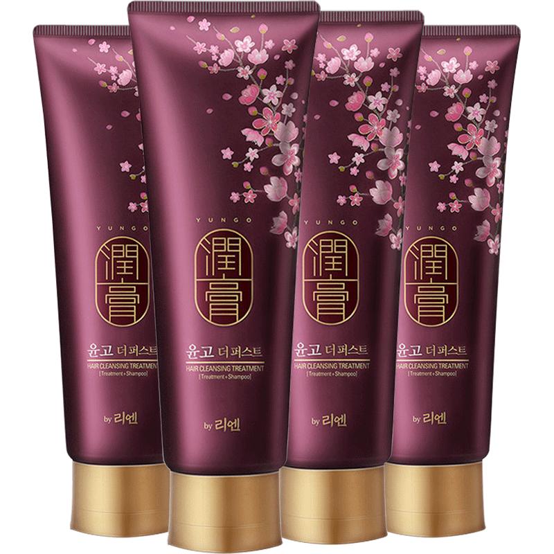 【自营】韩国LG睿嫣润膏舒盈养护洗发水250ml*4去屑止痒控油蓬松