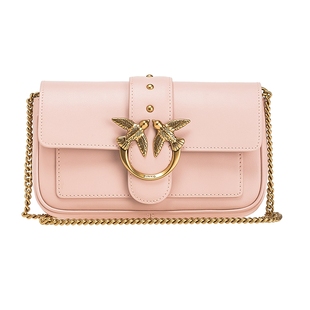 PINKO女士通勤链条飞鸟徽标燕子包单肩包斜挎包100061A0F1