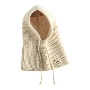 儿童帽子围巾一体帽宝宝围脖帽秋冬季女童毛线帽男童护耳帽套头帽