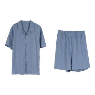 朵朵可可睡衣男士2025新款夏季针织彩棉短袖短裤清凉家居服套装