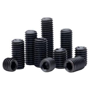 12.9级凹端机米螺钉内六角无头螺丝基米顶丝M2M3M4M5-M24紧定螺丝