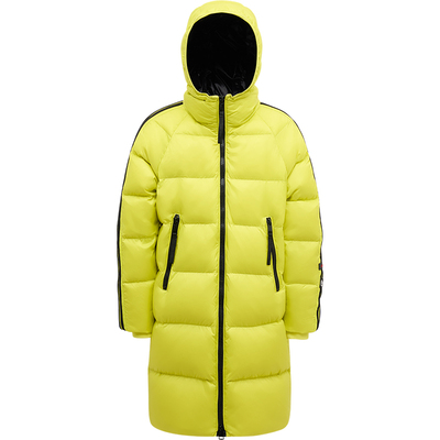 学院感连帽中长款面包服