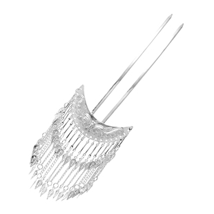 苗族贵州少数民族头饰侗族苗银发簪流苏发钗汉服簪子舞台演出配饰