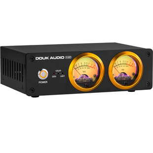DOUK AUDIO VU22麦克风拾音双模拟VU表铝合金声控电平音乐节奏灯