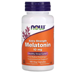 NowFoods诺奥Extra Strength Melatonin褪黑素助眠10mg 100粒
