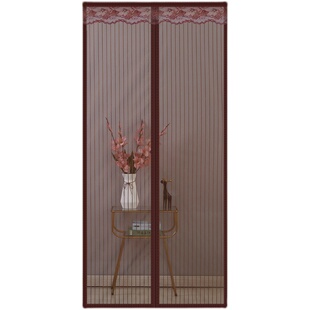 金刚网夏季防蚊门帘磁性纱门魔术贴粘贴窗纱加密卧室家用隔断高档