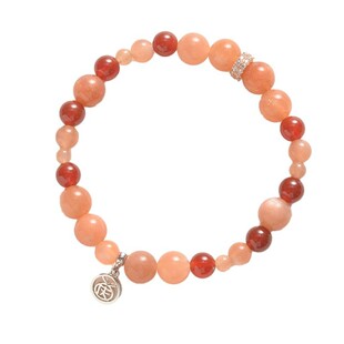 麦玲玲吉庆堂红日玛瑙手串桃花添丁准妈妈健康天然太阳石开运手链