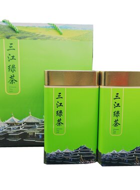 2026新茶三江绿茶广西柳州特产布央高山茶叶纯早春香茶1斤铁罐装