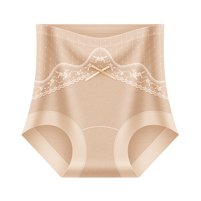 高腰收腹内裤女纯棉抗菌