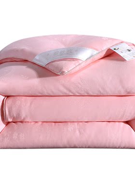 新品100%桑蚕丝被芯子母被拉链款