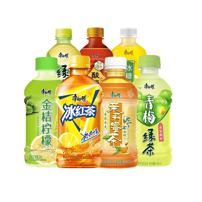 康师傅330ml/24瓶超值批发冰红茶青梅绿茶鲜果橙茉莉蜜茶乌龙蜜桃