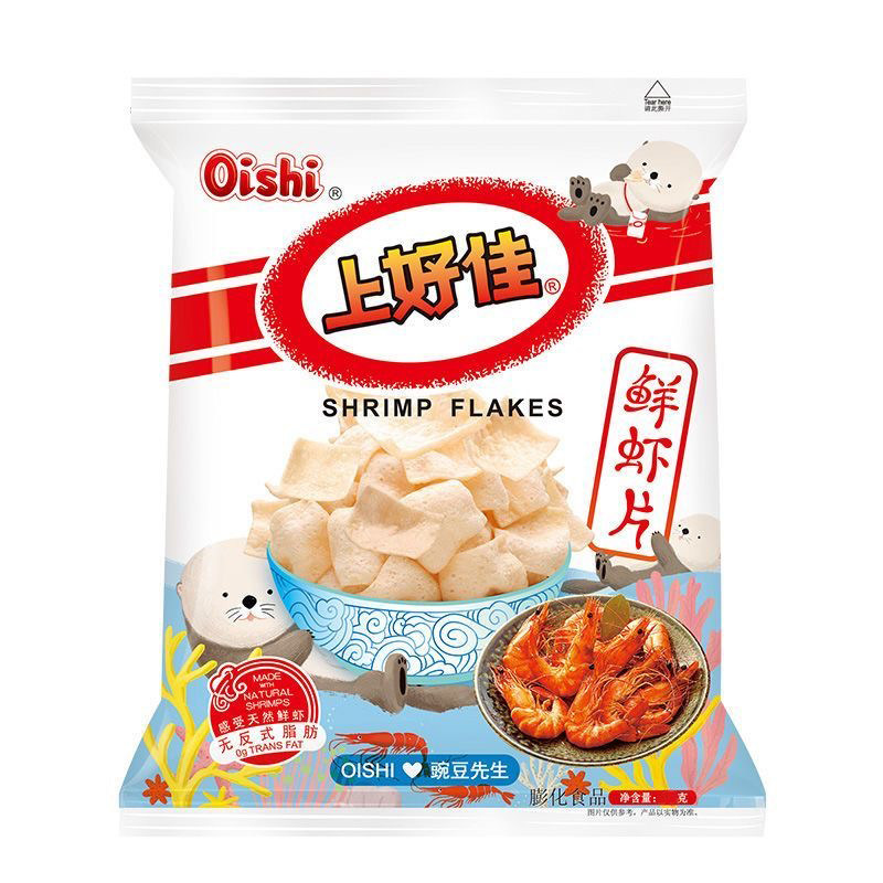 上好佳鲜虾片休闲零食80g
