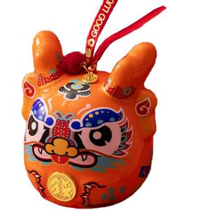 国潮蛇年吉祥物陶瓷蛇摆件存钱罐年会礼品创意伴手礼定制招财礼物