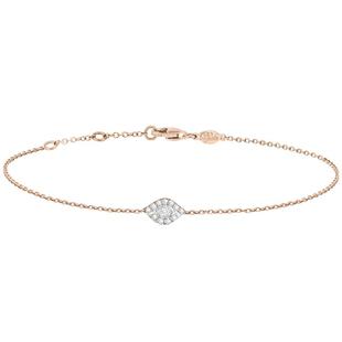 【3期免息】DJULA茱蕊 魔法系列18K金镶钻眼睛吊坠手链线上专享