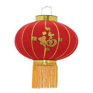 大红植绒灯笼金边灯笼无字全红特大铁口灯笼喜庆大号过年福字宫灯