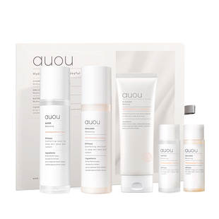 Auou艾遇的水乳套装保湿补水护肤品正品干混油皮爱遇