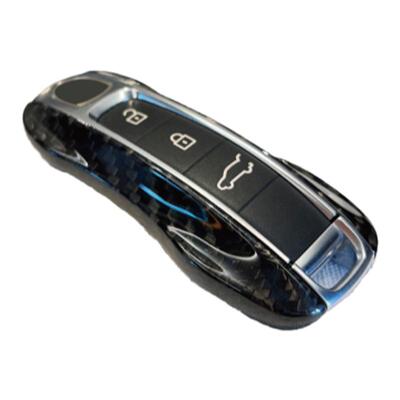 AS适用保时捷真碳纤维钥匙壳套