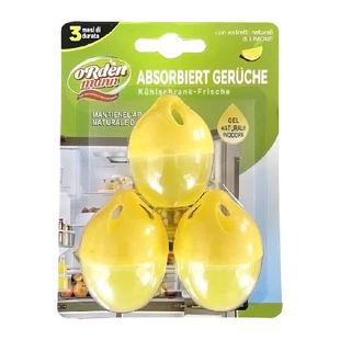 德国欧德曼冰箱除味剂除臭蛋去异味不串味净化冰箱保鲜30g*3只