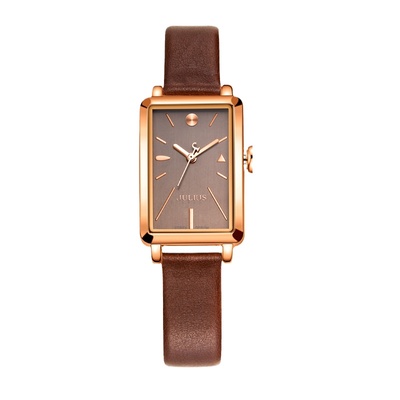 聚利时女复古时尚长方形手表