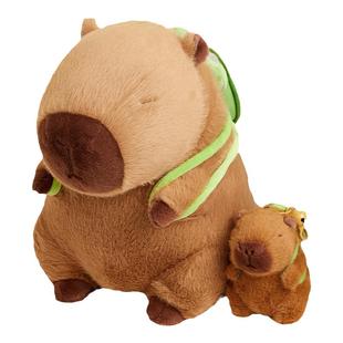 卡皮水豚玩偶正版公仔挂件TheGreenParty生日礼物巴拉毛绒玩具