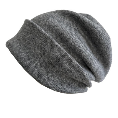 羊绒堆堆帽男女款软糯大码帽子