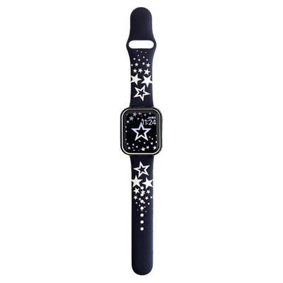 星星纯色硅胶适用iwatch表带